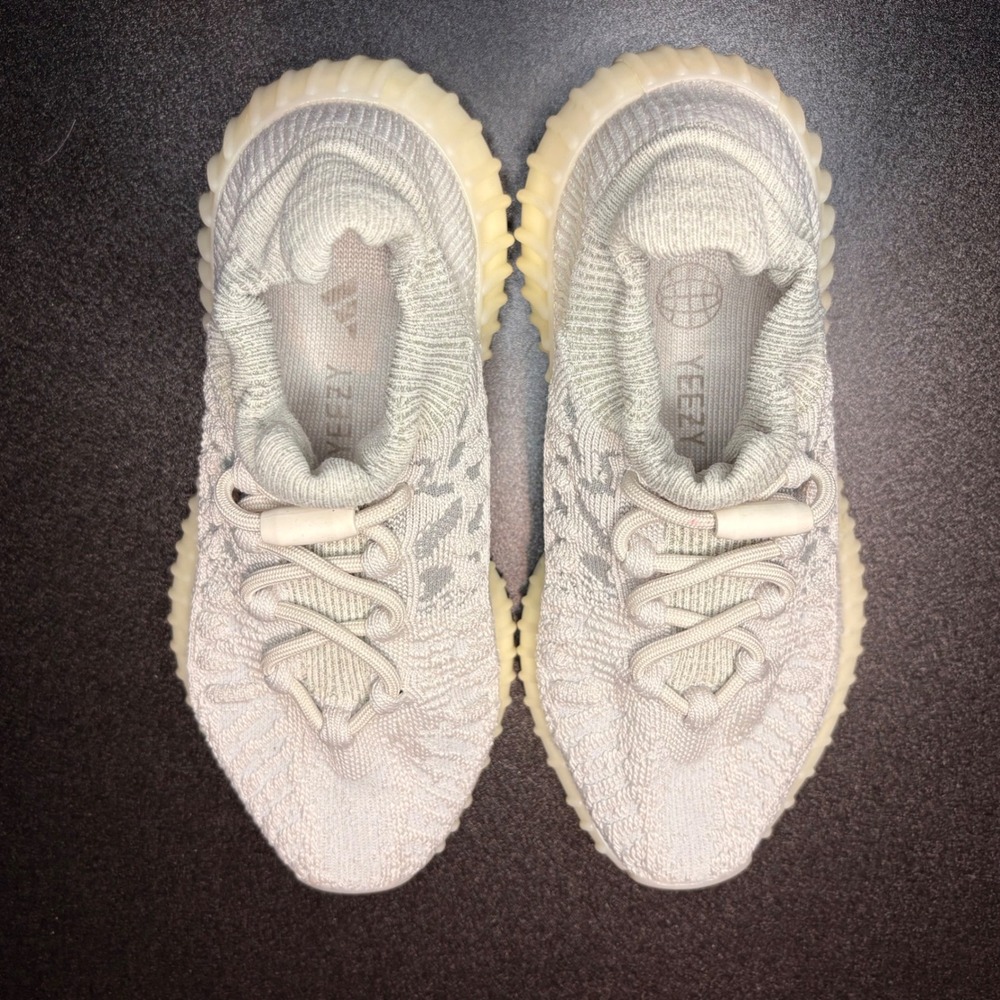 adidas Yeezy Boost 350 V2 CMPCT slate bone 3D knit women size 6 cream gray - Picture 6 of 8